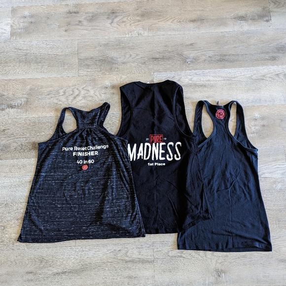 Pure 🅿️🅱️ Barre Challenge tank🎽tops lot of 3️⃣ - Picture 3 of 4